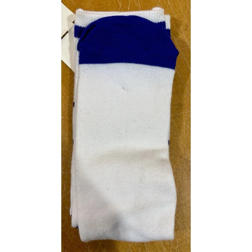 Brand New With Tags - Bud Light Logo Dilly Dilly Crew Socks White / Blue Stripes